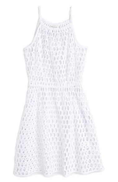 Milly Minis Cover-Up Dress (Big Girls) White Nordstrom nordstrom designer clearance sale for kids