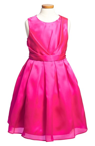 Milly Minis Sleeveless Silk Party Dress (Big Girls) Fuchsia Nordstrom Designer Clearance Sale for Kids