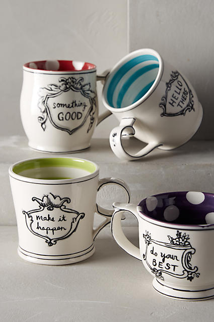 Molly Hatch Crowned Leaf Mug Anthropologie anthropologie mother's day weekend sale