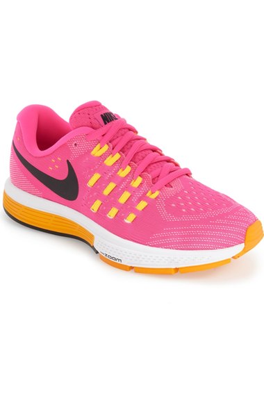 Nike 'Air Zoom - Vomero 11' Sneaker (Women) Pink Black Orange pink running shoes sneakers for spring summer