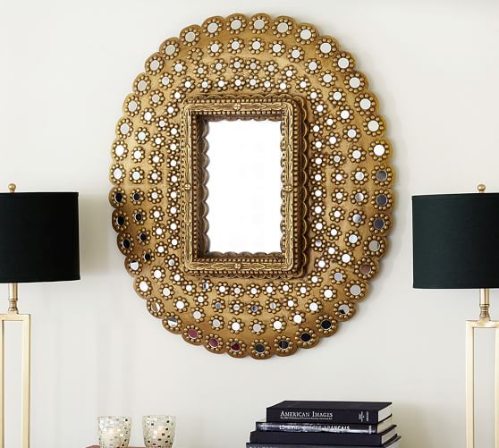 PEACOCK MIRROR Pottery Barn pottery barn pre-memorial day sale 
