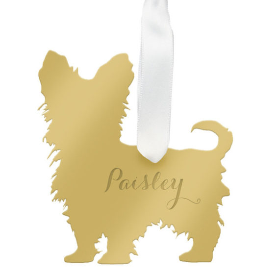 PERSONALIZED YORKSHIRE TERRIER ORNAMENT Moon & Lola memorial day weekend sales