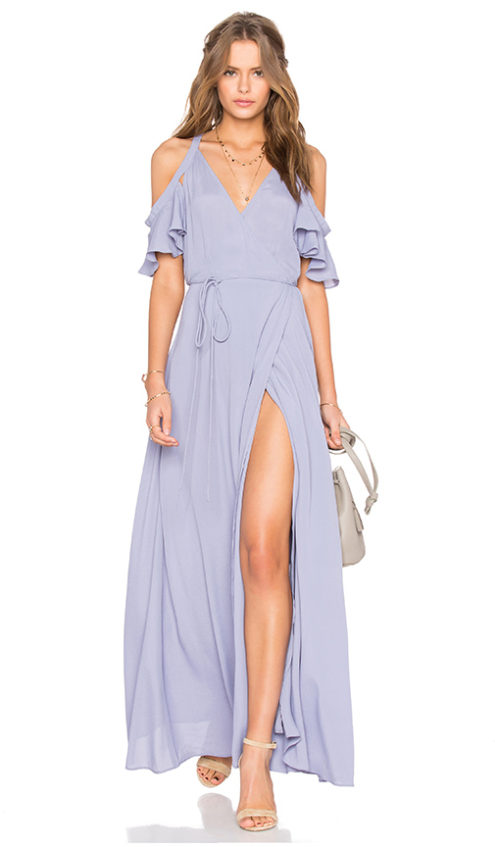 PRIVACY PLEASE Acme Cold Shoulder Maxi Dress Neptune cold shoulder dresses spring candace rose