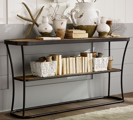 Pottery Barn BARTLETT RECLAIMED WOOD CONSOLE TABLE pottery barn occasional tables sale