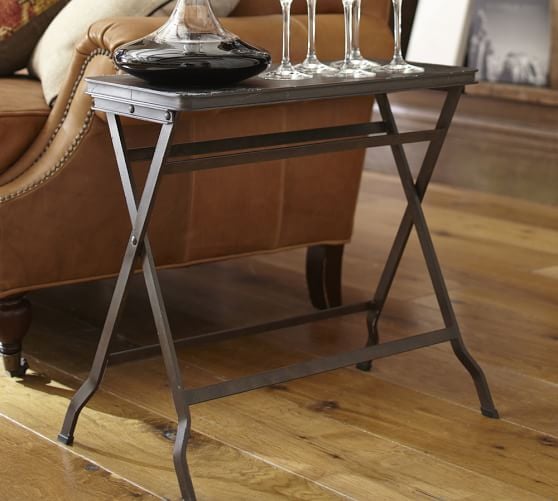 Pottery Barn CARTER METAL FOLDING TRAY TABLE pottery barn pre-memorial day sale 