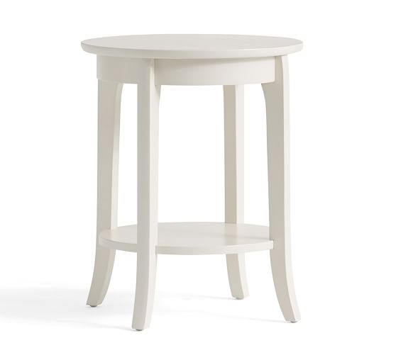 Pottery Barn CHLOE SIDE TABLE Sky White pottery barn occasional tables sale