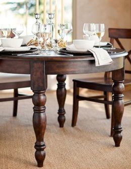 Pottery Barn EVELYN EXTENDING ROUND DINING TABLE pottery barn pre-memorial day sale