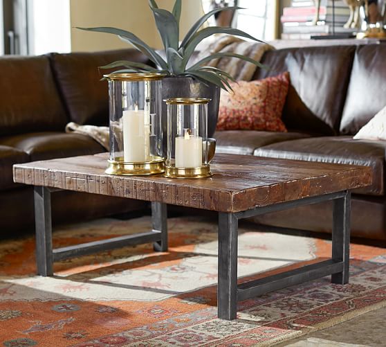 Pottery Barn GRIFFIN RECLAIMED WOOD COFFEE TABLE pottery barn occasional table and media furniture sale 