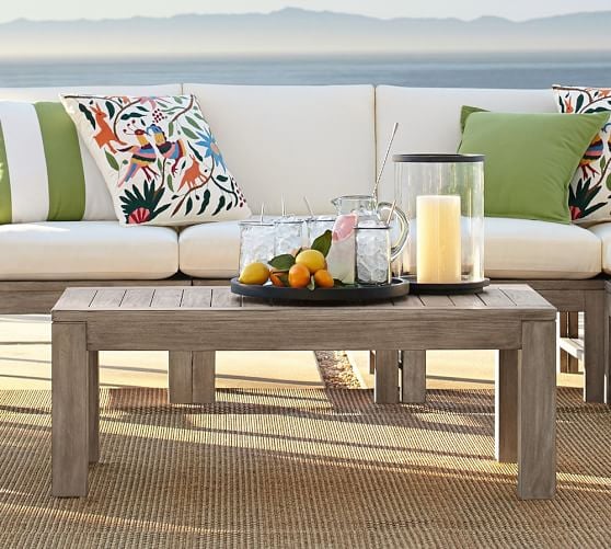Pottery Barn INDIO COFFEE TABLE pottery barn outdoor furniture sale 
