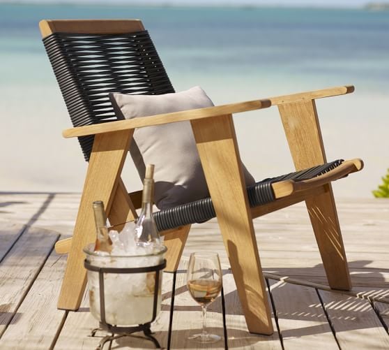 Pottery Barn PALMER ROPE ARMCHAIR pottery barn outdoor furniture sale 