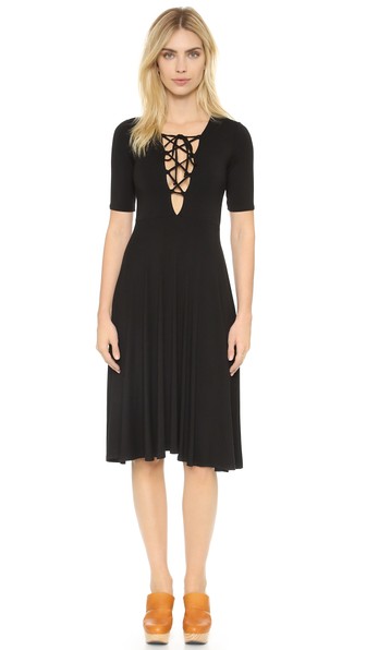 Rachel Pally Kidada Lace Up Dress Black lace-up dresses spring 2016