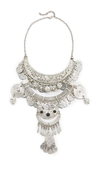 Raga Gypsy Coin Statement Necklace Silver Shopbop Surprise Sale 