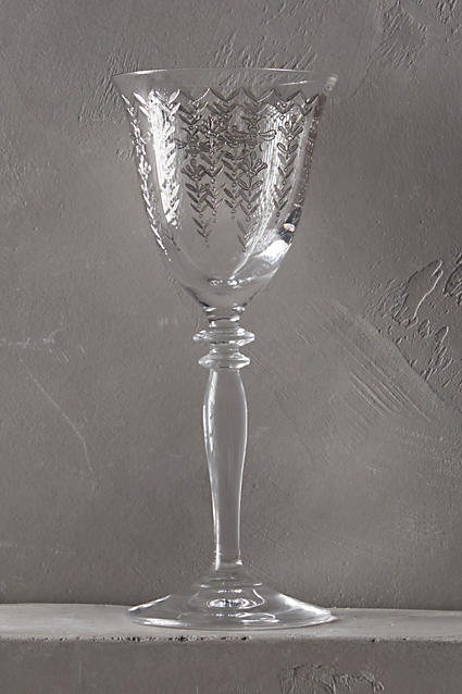 River Tendrils Red Wine Glass Clear anthropologie mother's day weekend sale