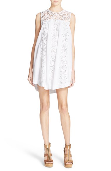Sea 'Snowflake' Lace Inset Dress White lace sundresses spring summer