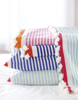 Serena & Lily Candy Stripe Coverlet serena and lily memorial day sale