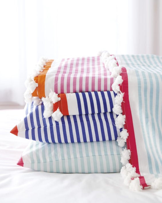 Serena & Lily Candy Stripe Coverlet serena and lily memorial day sale