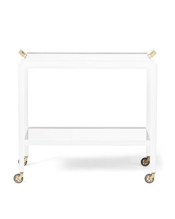 serena & lily memorial day sale Serena & Lily Parisian Bar Cart White