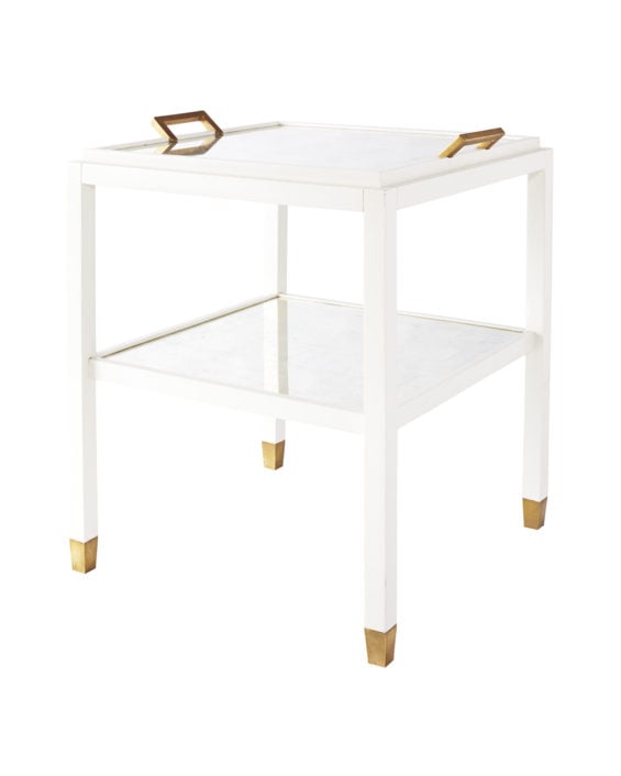 Serena & Lily Parisian Side Table White serena & lily memorial day sale
