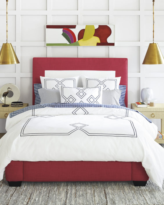 Serena & Lily Sutton Embroidered Duvet Cover Navy serena and lily memorial day sale