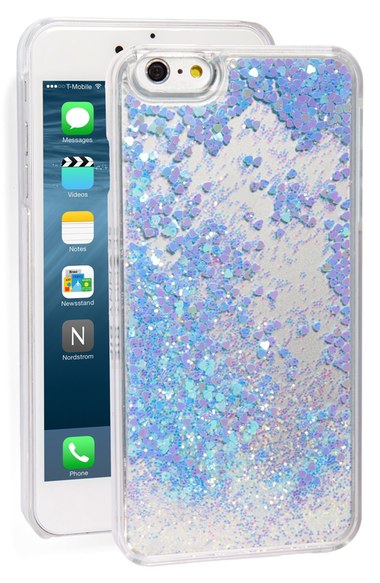 Skinnydip Glitter Liquid iPhone 6 Plus & 6s Plus Case Blue iphone 6 plus iphone 6s plus cases spring