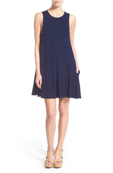 Socialite High Neck Dress Navy Blue Nordstrom nordstrom half yearly sale for women