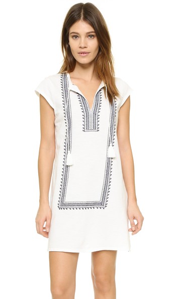 Soft Joie Yadon Embroidered Dress Tassel Ties Porcelain Shopbop shopbop memorial day sale 