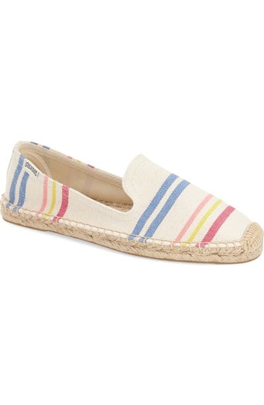 Soludos 'Classic Stripe' Espadrille Slip-On (Women) Candy Stripe Natural Multi espadrille flats for spring 2016