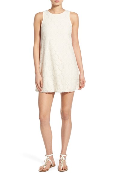 Speechless 'Daisy' Lace Sleeveless Shift Dress Ivory lace sundresses spring summer 2016