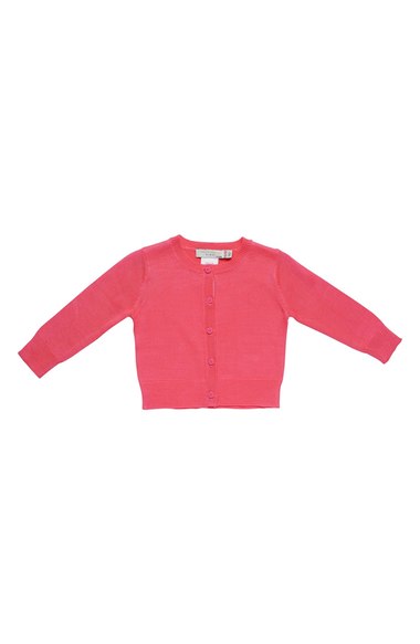 Stella McCartney Kids 'Lauren' Cardigan (Baby Girls) Hot Pink Nordstrom nordstrom designer clearance sale for kids