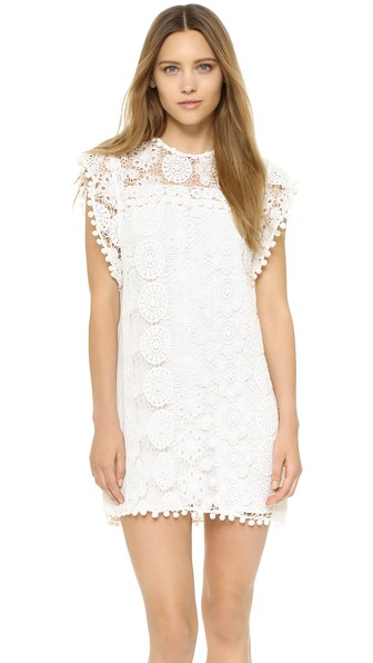 TULAROSA Elba Lace Dress Chalk lace sundresses spring summer 