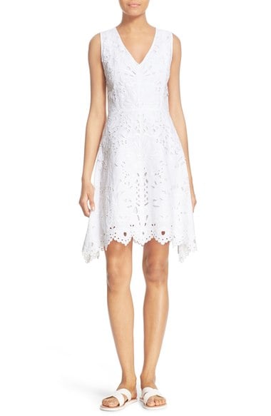 Theory 'Jemion E' Embroidered Eyelet Dress White eyelet dresses for spring 2016