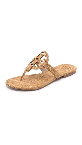 Tory Burch Cork Miller Sandals Natural Gold Shopbop surprise sale