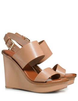 Tory Burch LEXINGTON WEDGE SANDALS Natural Blush tory burch memorial day sale