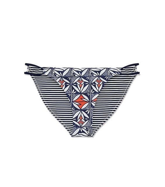 Tory Burch REVERSIBLE BIKINI BOTTOM POPPY GRAPHIC / CLASSIC STRIPE tory burch memorial day sale