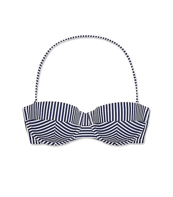 Tory Burch STRIPE UNDERWIRE BIKINI TOP Tory Navy Classic Stripe tory burch memorial day sale