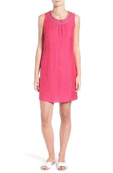 Vineyard Vines Embellished Jacquard Shift Dress Rhododendron shift dresses for the kentucky derby