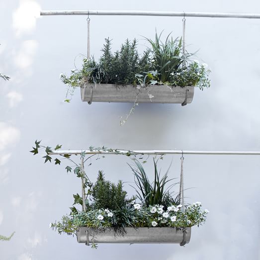 West Elm Industrial Hanging Planter west elm outdoor furniture sale