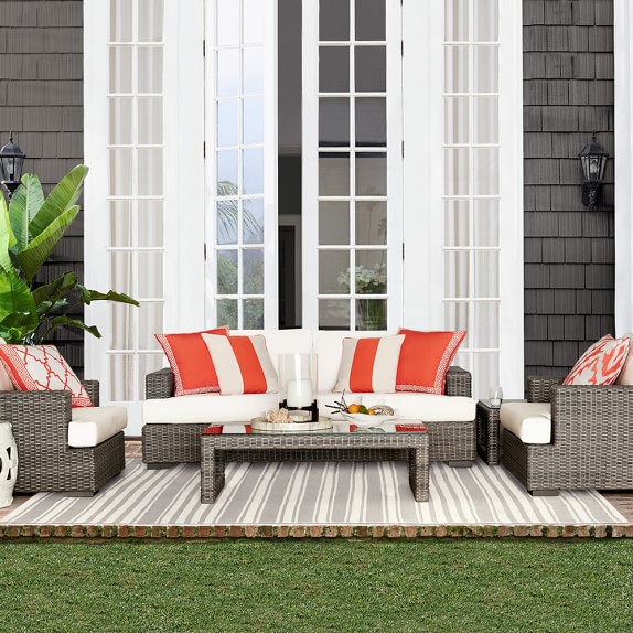 Williams-Sonoma Home Kentfield Outdoor Sofa williams-sonoma home outdoor furniture sale