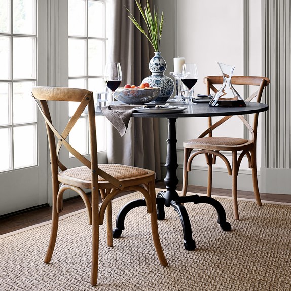 Williams-Sonoma Home La Coupole Indoor/Outdoor Dining Table, Round Black Granite Top williams-sonoma home outdoor furniture sale