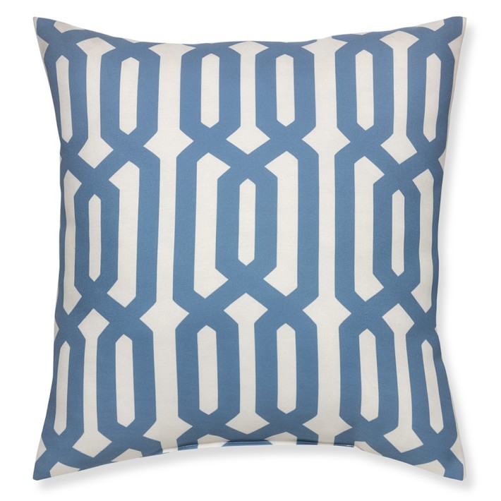 Williams-Sonoma Home Outdoor Printed Graphic Links Pillow, Sky Blue williams-sonoma home outdoor furniture sale