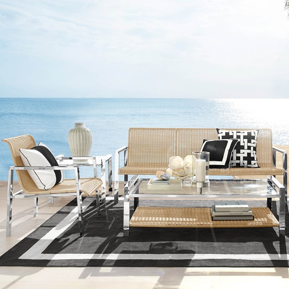 Williams-Sonoma Home Pescadero Outdoor Sofa Frame Natural Antique Java williams-sonoma home outdoor furniture sale