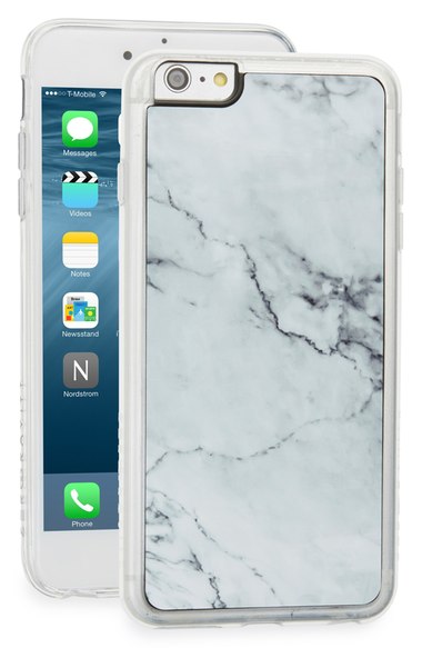 Zero Gravity 'Stoned' Marble Inspired iPhone 6 Plus & 6s Plus Case White Grey iphone 6 plus iphone 6s plus cases spring