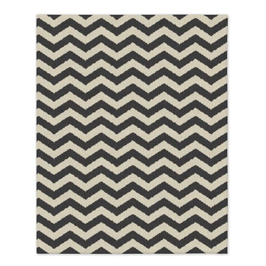 Zig Zag Dhurrie - Iron West Elm west elm rug sale