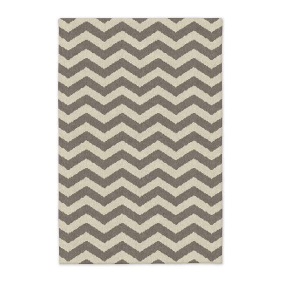 Zig Zag Dhurrie - Platinum West Elm west elm rug sale