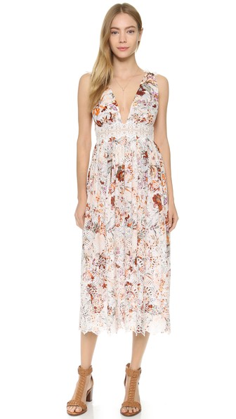 Zimmermann Alchemy Flutter Back Floral Print Eyelet Dress Floral Shopbop shopbop memorial day sale 