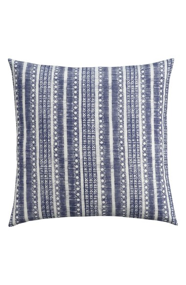 cupcakes and cashmere 'Indigo Stripe' Euro Sham Blue Nordstrom