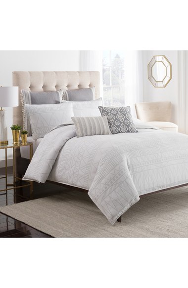 cupcakes and cashmere 'Moroccan Geo' Duvet Cover White Nordstrom cupcakes and cashmere home decor line