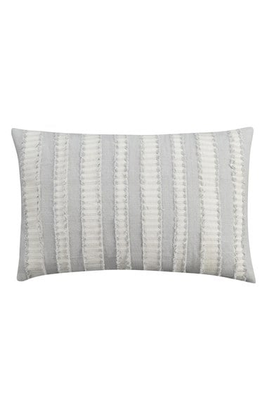 cupcakes and cashmere 'Moroccan Geo' Fringe Stripe Pillow Grey White Nordstrom cupcakes and cashmere home decor line