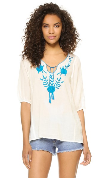 dRA Rosie Top Turquoise Shopbop shopbop surprise sale for spring