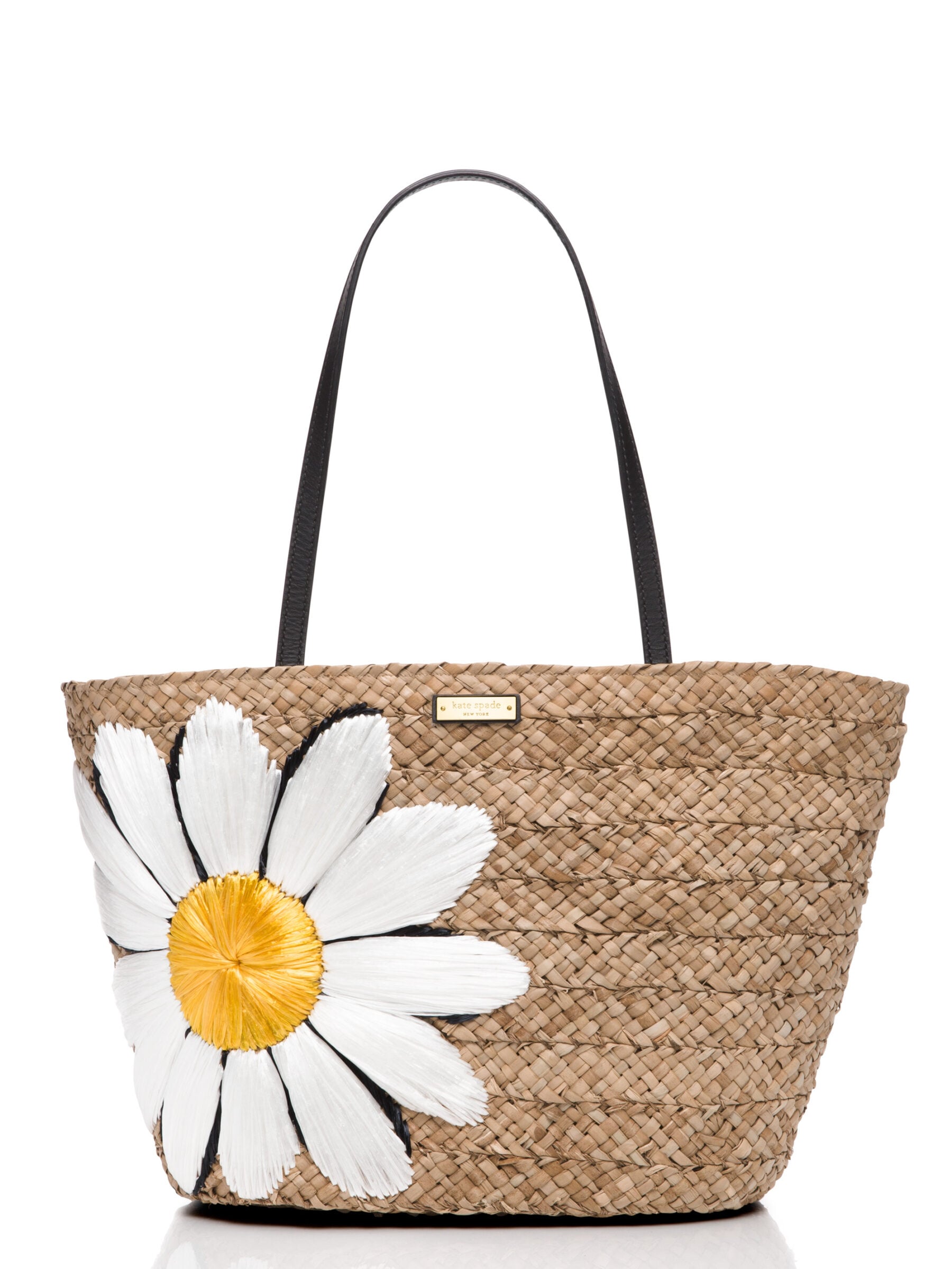 kate spade new york down the rabbit hole straw daisy tote natural multi trendy straw totes summer 2016